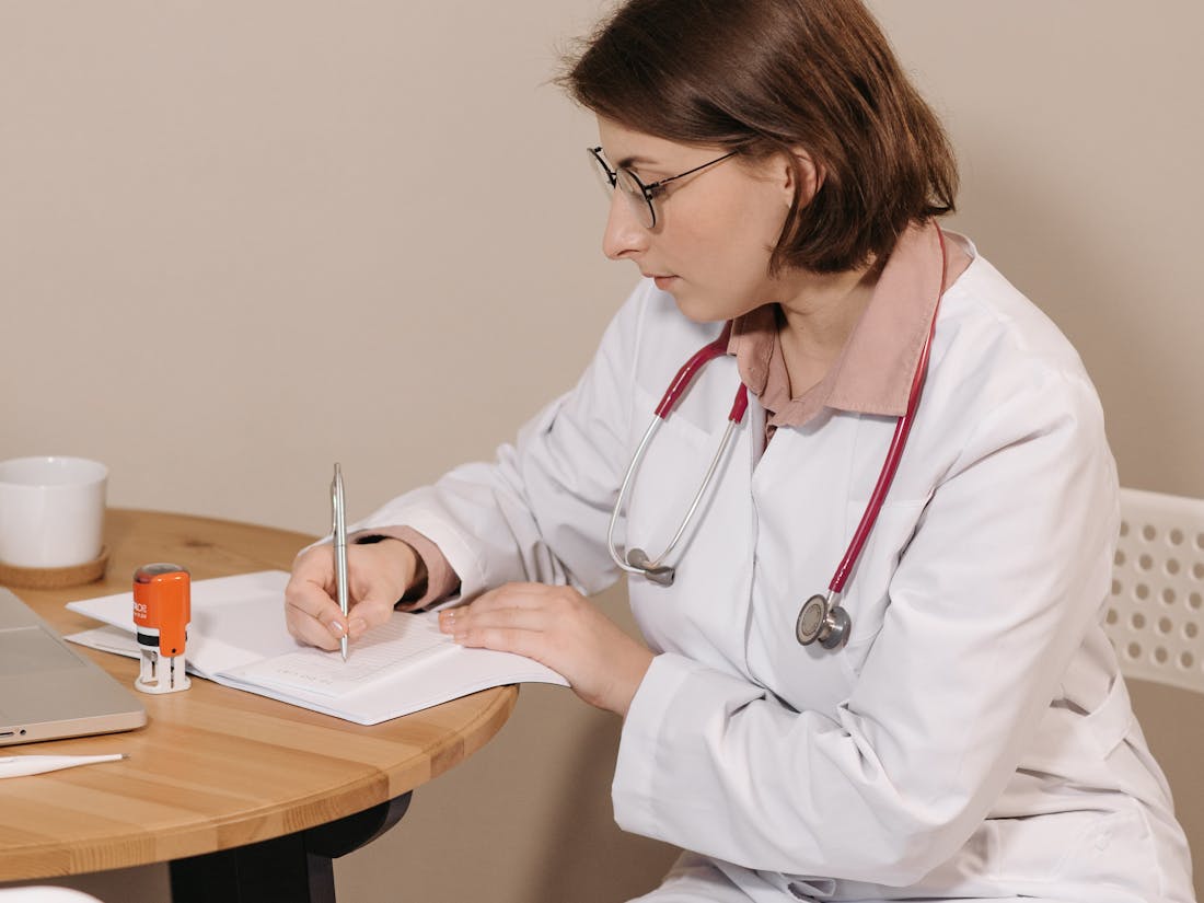 A physician in a modern medical practice